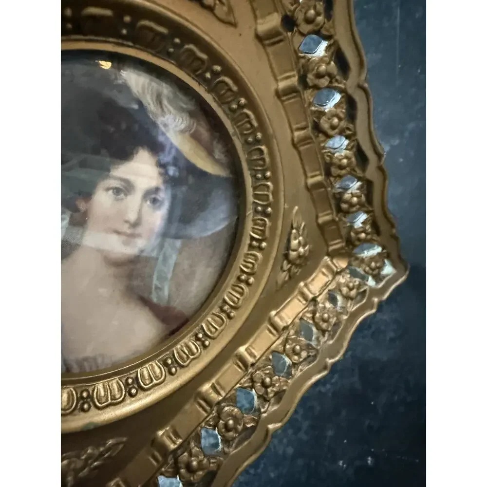 A CAMEO CREATION Convex Glass 2 Portraits Countess Grosvenor and Blessington